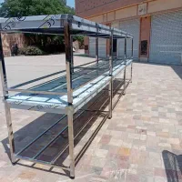 ۶ عدد میز کار دو متری در عرض ۹۰ تمام استیل