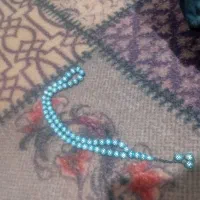 تسبیح هسته خرما نقره کوب و