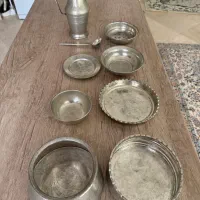 اسباب حمام ۹ تیکه مسی عتیقه