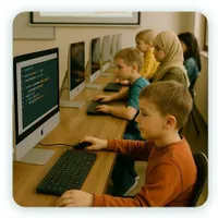 کلاس تابستانی کامپیوتر وبرنامه‌نویسی کودک و نوجوان|خدمات آموزشی|رشت, معلم|دیوار