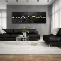تابلو نقاشی ابستره مینیمال مدرن برجسته دکوراتیو