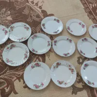 ۱۲ عدد بشقاب چینی گل سرخ ۳۰۰ هزار