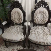 مبل استیل ۷ نفره با میز پذیرایی