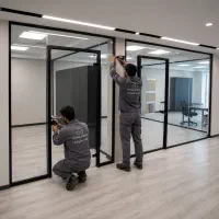 فروش و اجرای تخصصی انواع پارتیشن شیشه‌ای بی واسطه