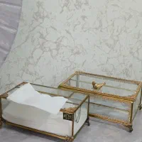 ست جا دستمال کاغذی و جای چاقوچنگال