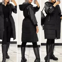 کاپشن آستین چرم معاوضه