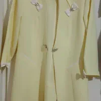 مانتو مجلسی شیک لیمویی