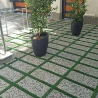 چمن مصنوعی نواری بین سنگی با کیفیت فوق العاده بالا