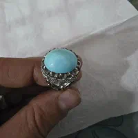 انگشتر نقره فیروزه نیشابور عجمی. استاد محب محمدی