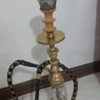 قلیون برنجی داور باباپور  و چوبی