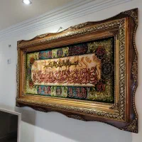 تابلو فرش دست بافت چله ابریشم.