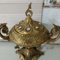 شکلاتخوری خیلی بزرگ برنزی قدیمی و سنگین