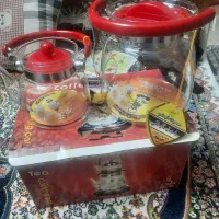 کتری وقوری شیشه ایی نونو با کارتن