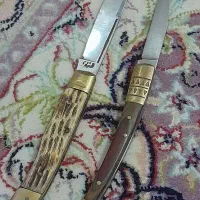 چاقو دسته شاخ قدیمی کلکسیونی