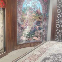فرش ماشینی ابریشم شکارگاه