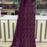 پارچه نگین جیکو اصلی هفت رنگ معاوضه با پارچه پفکی