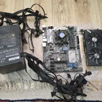 قطعات کامپیوتر مادربرد، پاور ، cpu و کارت گرافیک