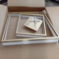 لوستر مربع ال ای دی  دو طبقه با جعبه