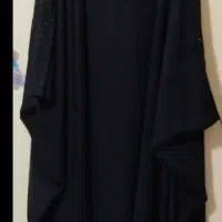چادر مشکی شا ل روسری رنگی بندی