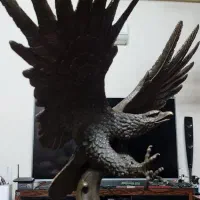 عقاب روباه کش 75در80مجسمه برنزی برنز