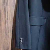 کت مشکی یقه ارشال جنس مازراتی