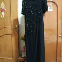 یک دست لباس مجلسی کار شده جنس پارچه ریون
