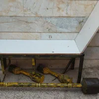 میز بدنسازی و دمبل و هالتر دست ساز معاوضه