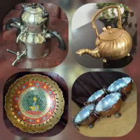 ظروف مسی و کریستال