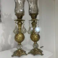 فروش دوعدد شمعدان برنز اصل