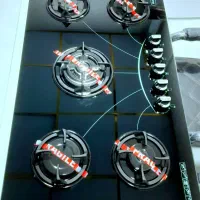 اجاق گاز پنج شعله صفحه ای
