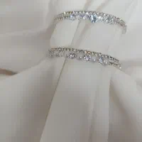دستبند نگینی مرواریدی
