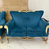 مبل ۷ نفره با میز وسط و عسلی طرح لبخند