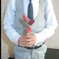 جلیقه و شلوار و همرا ه بلوز زیر و کمربند و کروات