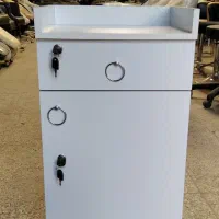 ترولی چوبی آرایشگاهی پایه سشوار میز کاشت ناخن