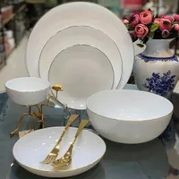 سرویس ارکوپال ۶نفره لب طلا ۲۶پارچه مقصود دینو گلدن