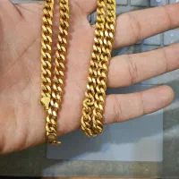زنجیر کارتیه نقره روکش طلا