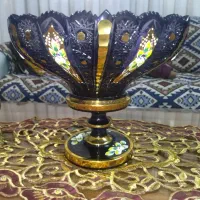 آجیل میوه خوری طلا کوب طرح برجسته آلیش ساخت چک