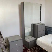 تخت و کمد ی نفره و تشک ی نفره