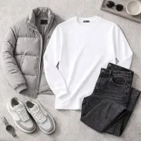 بلوز مردانه آستین بلند سفید. پرداخت درب منزل