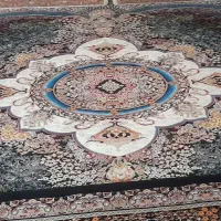 دو جفت فرش سرمه ای در حد نوع سالم وتمیز