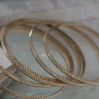 شش عدد النگو طلا روس رنگ ثابت