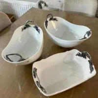 ظروف ۳ تیکه نو عروس یکبار استفاده نشده