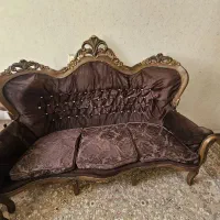 مبل ۹ نفره مخمل چوب