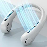 پنکه گردنی کمپینگ و کویر گردی شارژی دارای LED