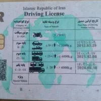 راننده پایه یک هستم دارای مدارک داخلی