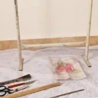 ابزار قالی بافی ودار قالی