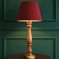 آباژور رومیزی چوبی کلاسیک