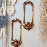 قاب شمعدان دیواری آنتیک کد ۱۴۵۷ ، جنس رزین