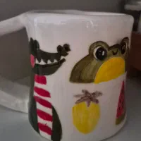 ماگ دفرمه نو نو طرح دار