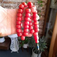 تسبیح کهربا سایز ۱۸ تعداد ۳۳ عددی